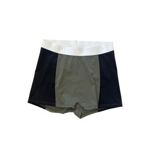 Outdoor Voices Zoom Bloomer Colorblock Athletic Shorts Green Womens Medium